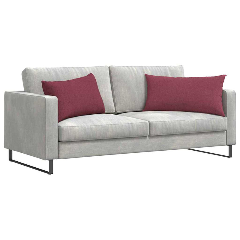 Load image into Gallery viewer, Vidaxl sofa kussens 2 pcs wijnrood 80 x 40 cm stof
