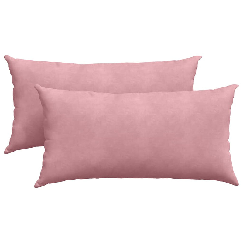 Load image into Gallery viewer, Vidaxl sofa kussens 2 stuks roze 80 x 40 cm cordstof
