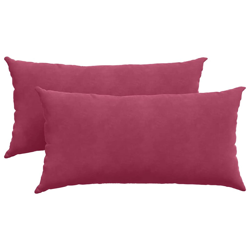 Load image into Gallery viewer, Vidaxl sofa kussens 2 stuks wijnrood 80 x 40 cm cordstof
