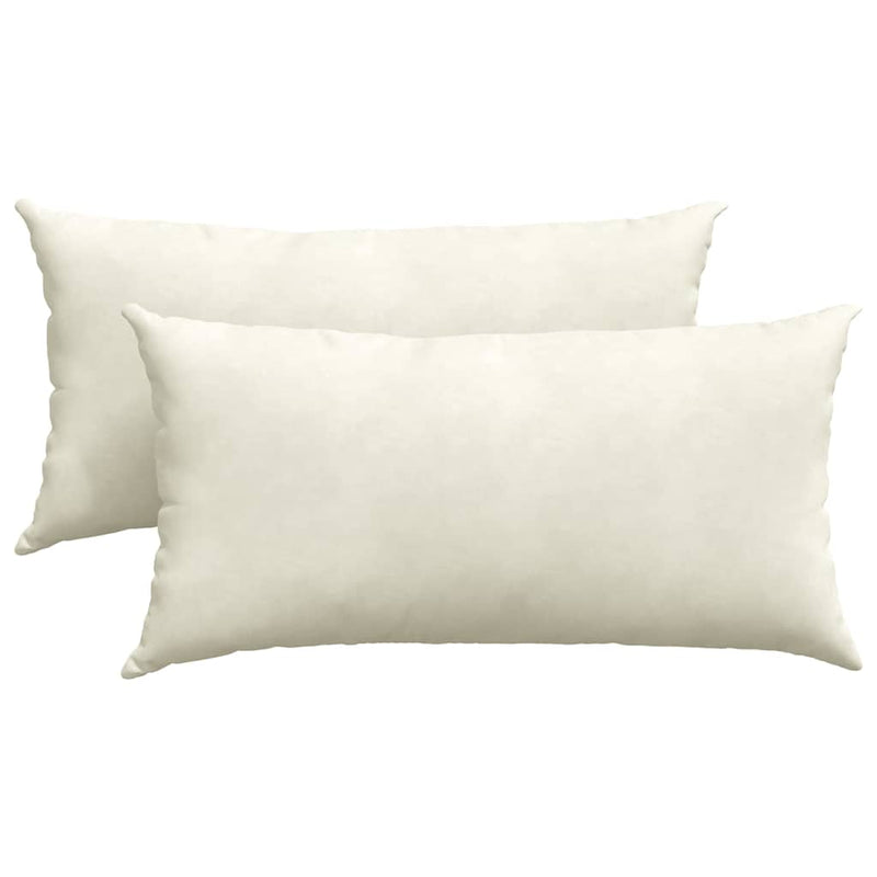 Load image into Gallery viewer, Vidaxl sofa kussens 2 stuks crème 80 x 40 cm cordstof
