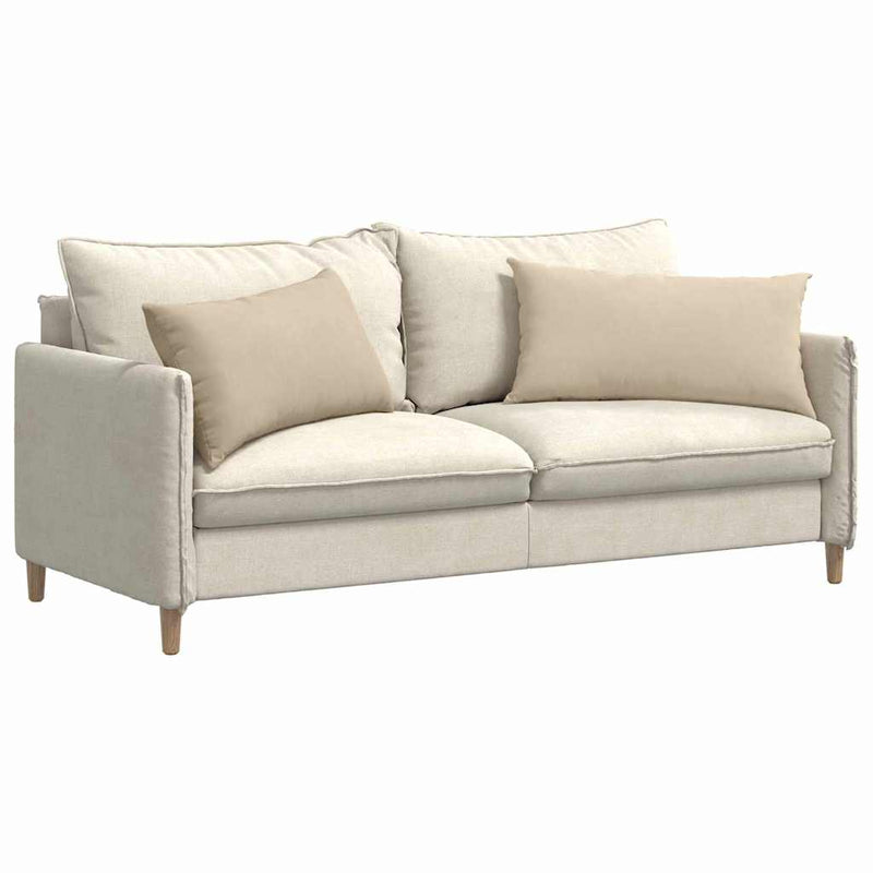 Load image into Gallery viewer, Vidaxl sofa kussens 2 stuks crème 80 x 40 cm stof
