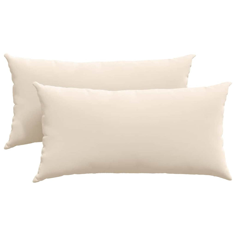 Load image into Gallery viewer, Vidaxl sofa kussens 2 stuks beige 80 x 40 cm stof
