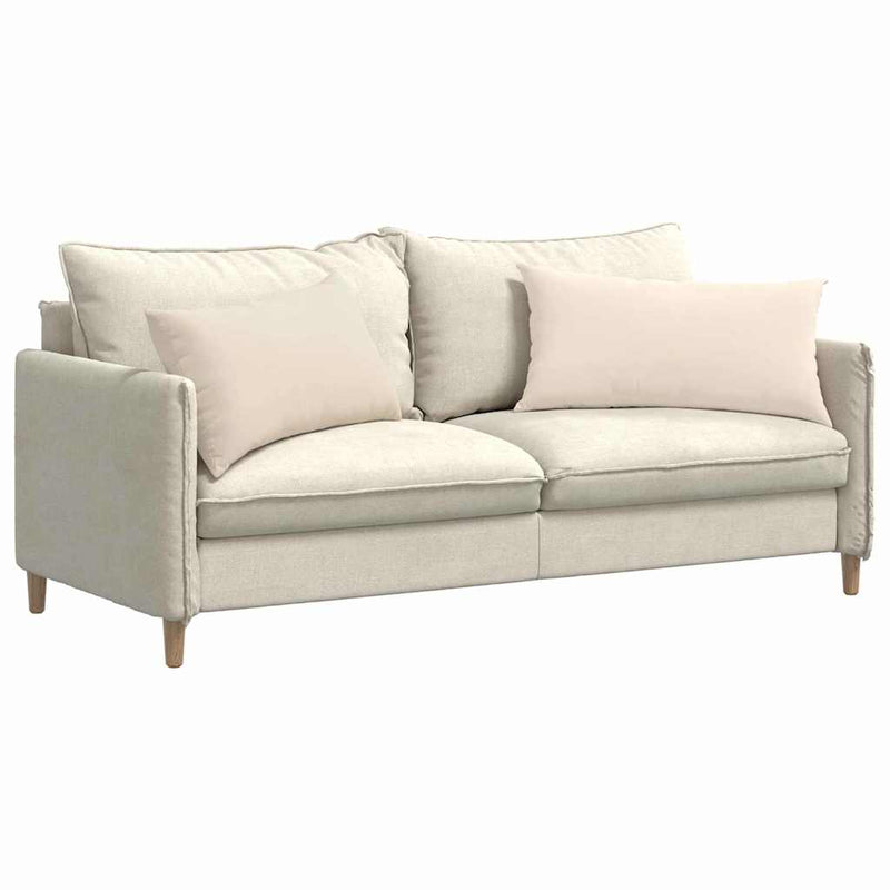 Load image into Gallery viewer, Vidaxl sofa kussens 2 stuks beige 80 x 40 cm stof
