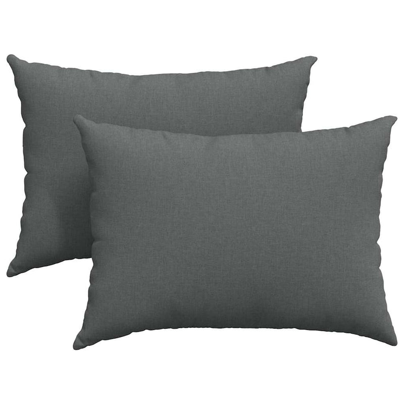 Load image into Gallery viewer, Vidaxl sofa kussens 2 pcs donkergrijs 70 x 50 cm stof
