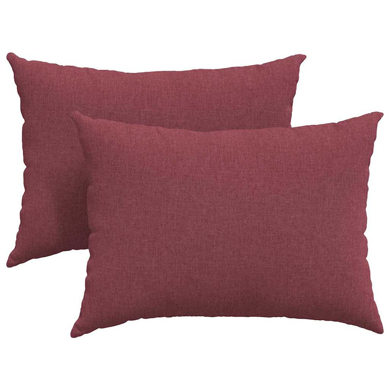 Load image into Gallery viewer, Vidaxl sofa kussens 2 pcs wijnrood 70 x 50 cm stof
