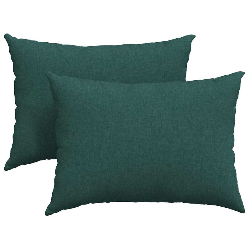 Load image into Gallery viewer, Vidaxl sofa kussens 2 pcs donkergroen 70 x 50 cm stof

