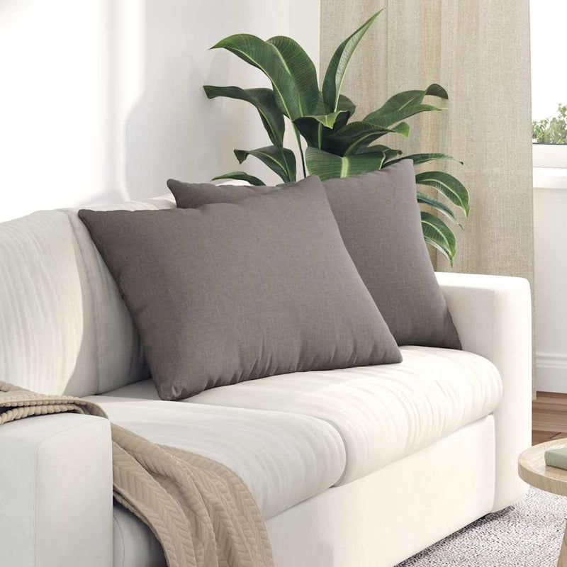 Load image into Gallery viewer, Vidaxl sofa kussens 2 pcs taupe 70 x 50 cm stof
