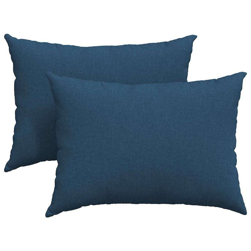 Load image into Gallery viewer, Vidaxl sofa kussens 2 pcs blauw 70 x 50 cm stof

