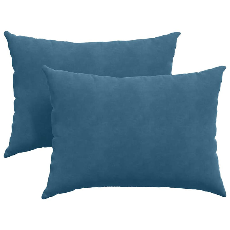 Load image into Gallery viewer, Vidaxl sofa kussens 2 stuks blauw 70 x 50 cm cordstof
