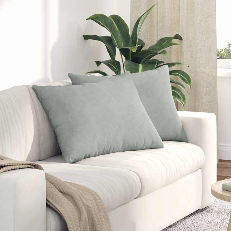 Load image into Gallery viewer, Vidaxl sofa kussens 2 stuks lichtgrijs 70 x 50 cm cordstof
