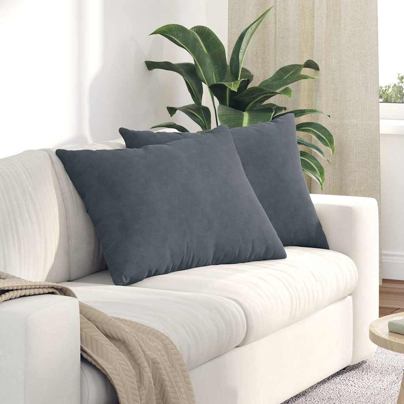 Load image into Gallery viewer, Vidaxl sofa kussens 2 stuks donkergrijs 70 x 50 cm cordstof
