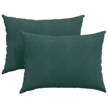 Vidaxl sofa kussens 2 stuks donkergroen 70 x 50 cm cordstof