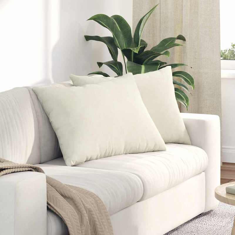 Load image into Gallery viewer, Vidaxl sofa kussens 2 stuks crème 70 x 50 cm cordstof
