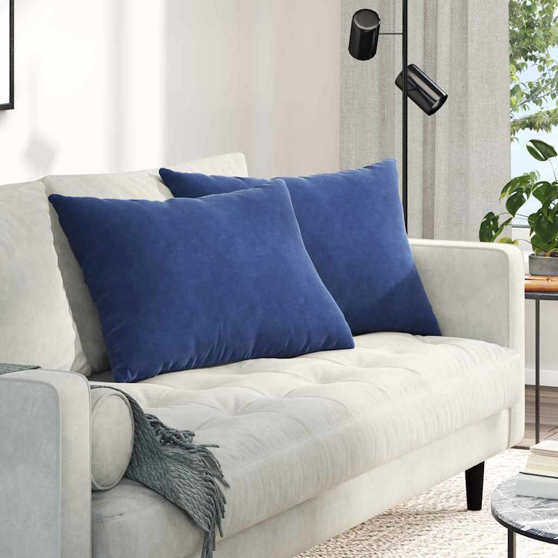 Load image into Gallery viewer, Vidaxl sofa kussens 2 stuks politieblauw 70 x 50 cm cordstof
