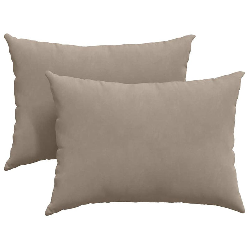 Load image into Gallery viewer, Vidaxl sofa kussens 2 stuks taupe 70 x 50 cm stof
