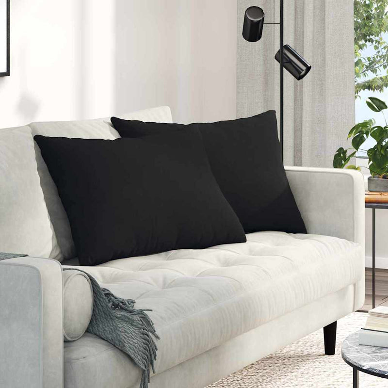 Load image into Gallery viewer, Vidaxl sofa kussens 2 stuks zwart 70 x 50 cm stof
