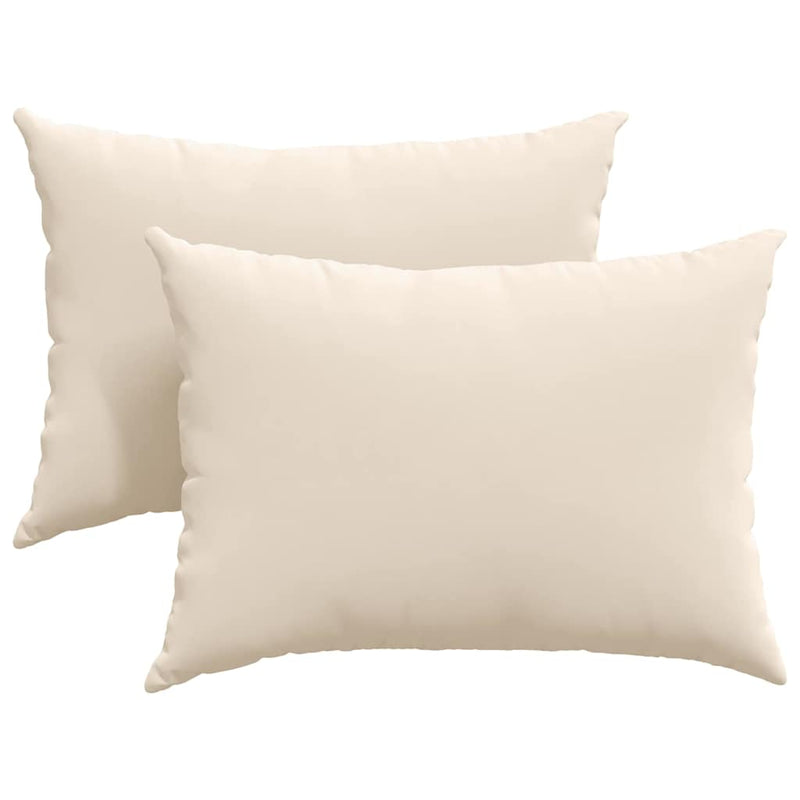 Load image into Gallery viewer, Vidaxl sofa kussens 2 stuks beige 70 x 50 cm stof
