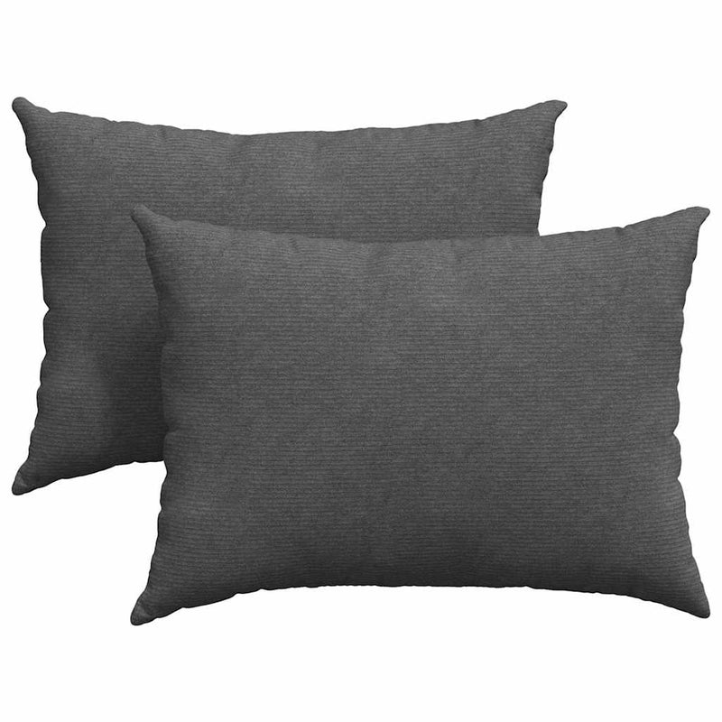 Load image into Gallery viewer, Vidaxl sofa kussens 2 stuks donkergrijs 70 x 50 cm cordstof
