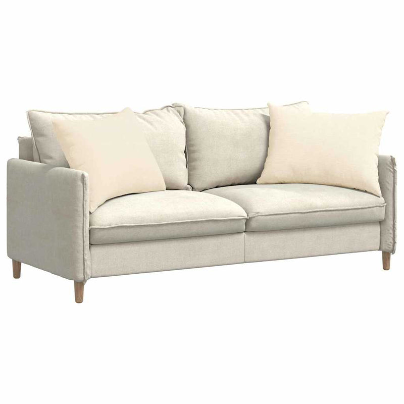 Load image into Gallery viewer, Vidaxl sofa kussens 2 stuks crème 70 x 50 cm cordstof
