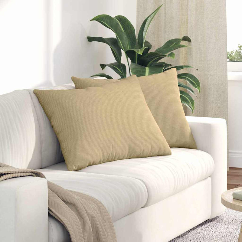 Load image into Gallery viewer, Vidaxl sofa kussens 2 stuks grijs groen 70 x 50 cm cordstof
