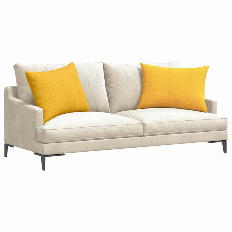 Load image into Gallery viewer, Vidaxl sofa kussens 2 stuks lichtgeel 70 x 50 cm cordstof
