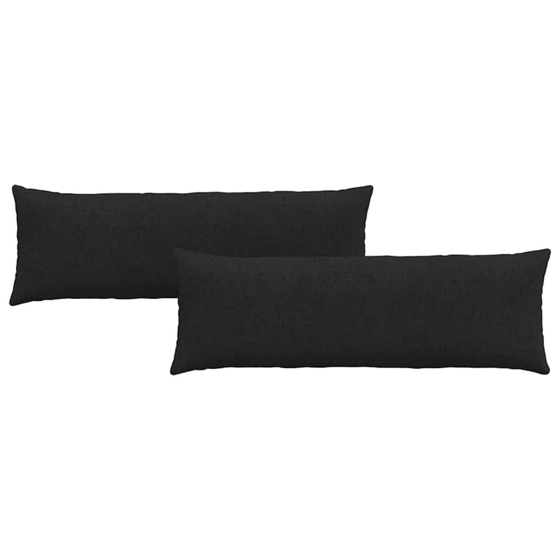 Load image into Gallery viewer, Vidaxl sofa kussens 2 pcs zwart 120 x 40 cm stof
