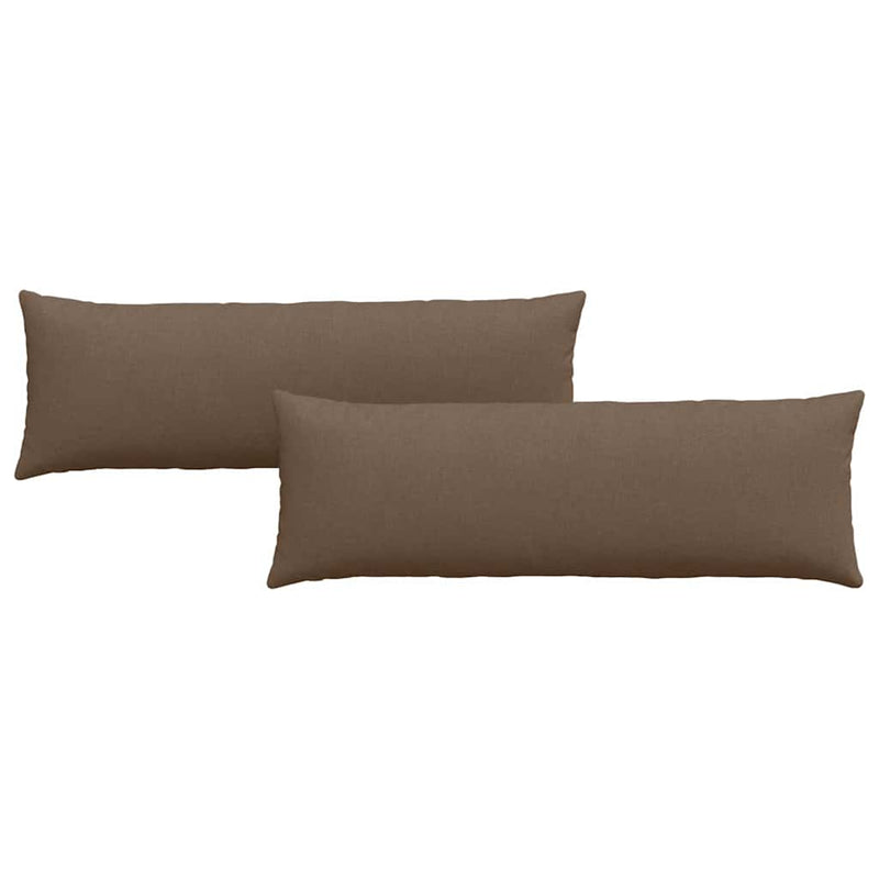 Load image into Gallery viewer, Vidaxl sofa kussens 2 pcs bruin 120 x 40 cm stof
