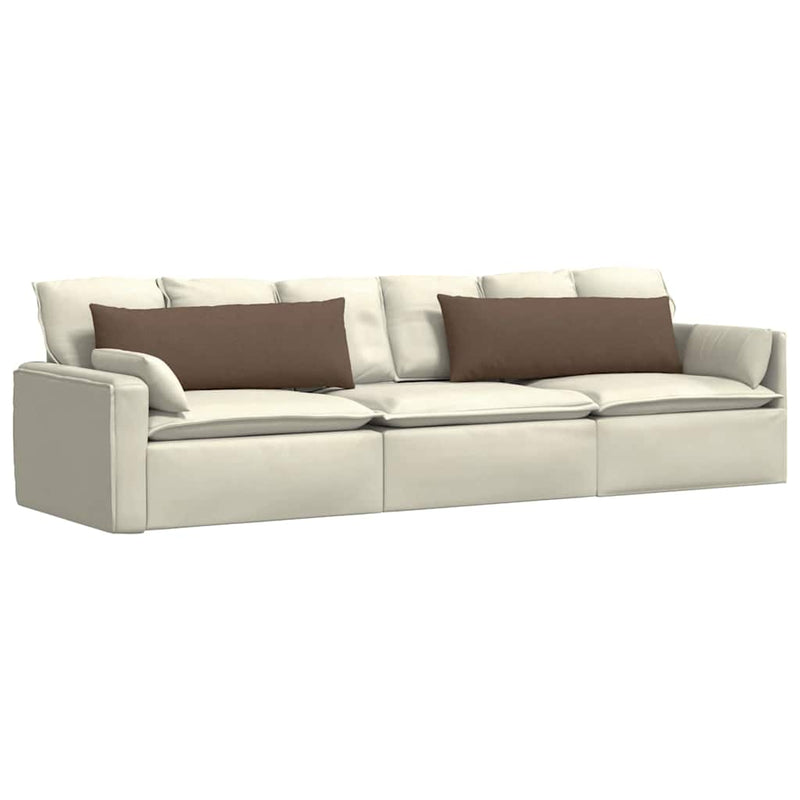 Load image into Gallery viewer, Vidaxl sofa kussens 2 pcs bruin 120 x 40 cm stof
