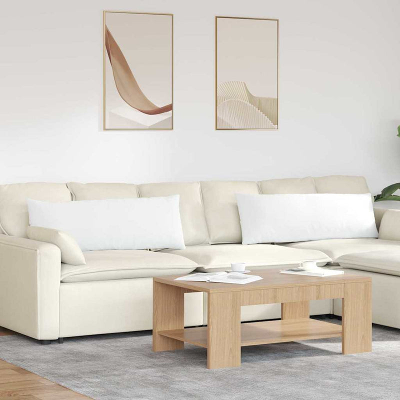 Load image into Gallery viewer, Vidaxl sofa kussens 2 pcs wit 120 x 40 cm stof
