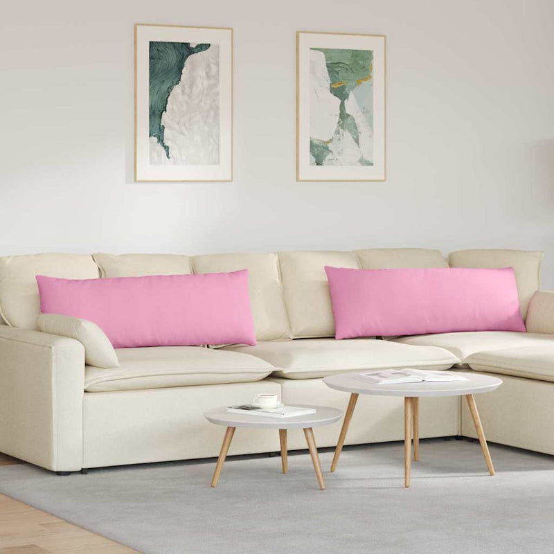 Load image into Gallery viewer, Vidaxl sofa kussens 2 pcs roze 120 x 40 cm stof
