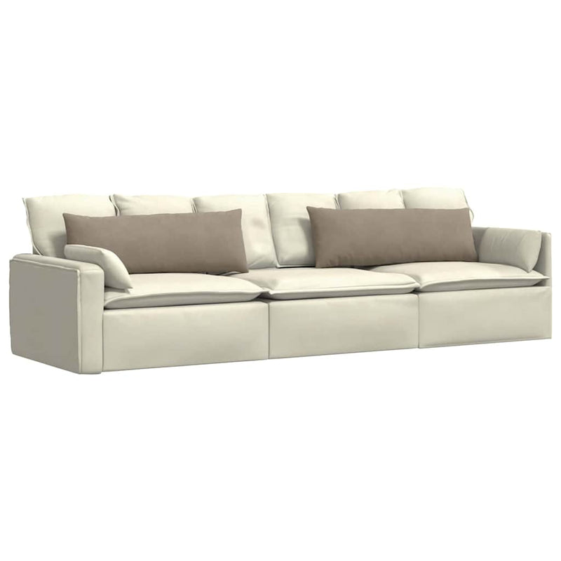 Load image into Gallery viewer, Vidaxl sofa kussens 2 stuks taupe 120 x 40 cm stof
