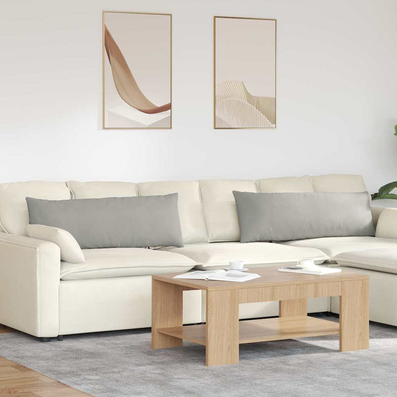 Load image into Gallery viewer, Vidaxl sofa kussens 2 stuks lichtgrijs 120 x 40 cm stof
