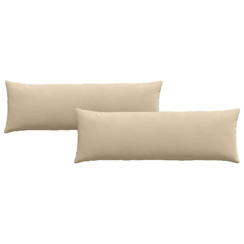 Load image into Gallery viewer, Vidaxl sofa kussens 2 stuks crème 120 x 40 cm stof
