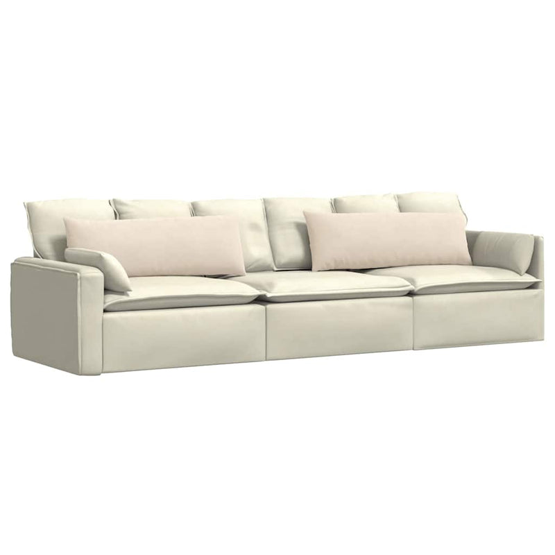 Load image into Gallery viewer, Vidaxl sofa kussens 2 stuks beige 120 x 40 cm stof
