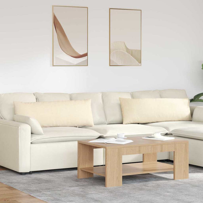 Load image into Gallery viewer, Vidaxl sofa kussens 2 stuks crème 120 x 40 cm cordstof
