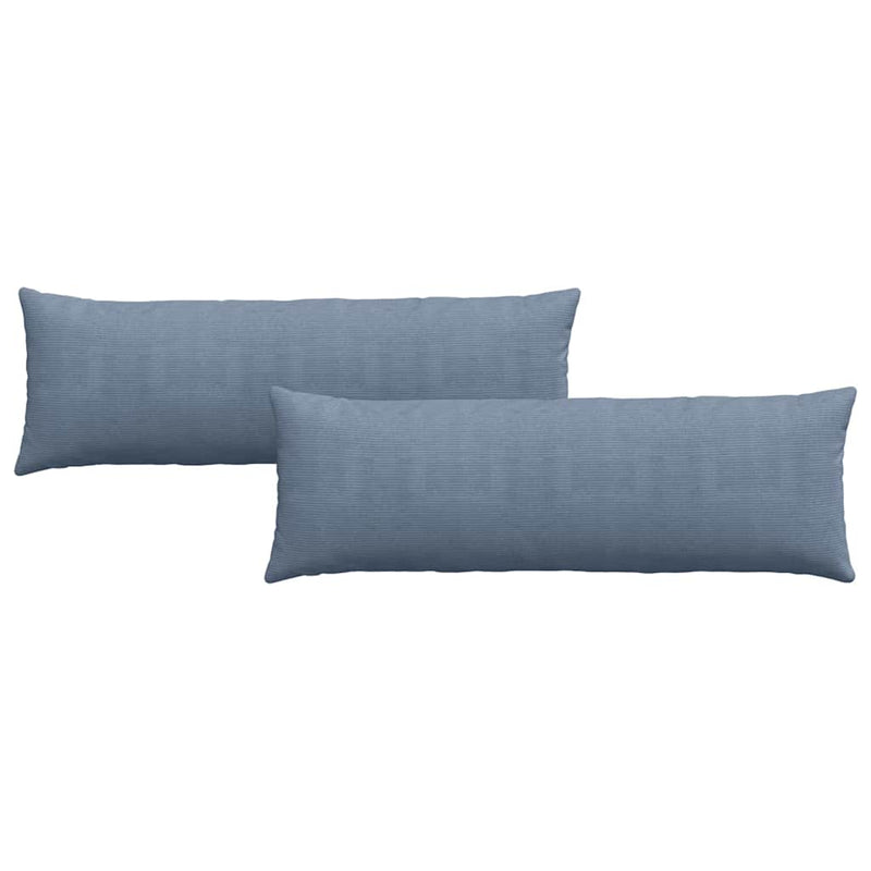 Load image into Gallery viewer, Vidaxl sofa kussens 2 stuks blauw 120 x 40 cm cordstof
