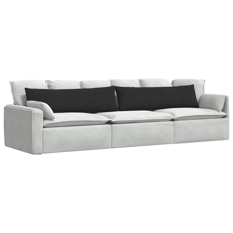 Load image into Gallery viewer, Vidaxl sofa kussens 2 pcs zwart 145 x 40 cm stof
