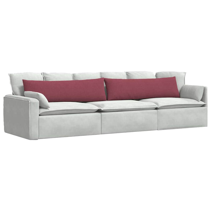 Load image into Gallery viewer, Vidaxl sofa kussens 2 pcs wijnrood 145 x 40 cm stof
