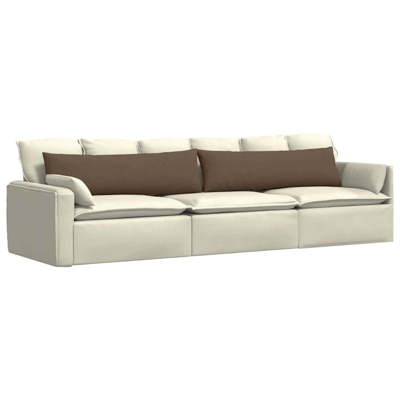 Load image into Gallery viewer, Vidaxl sofa kussens 2 pcs bruin 145 x 40 cm stof
