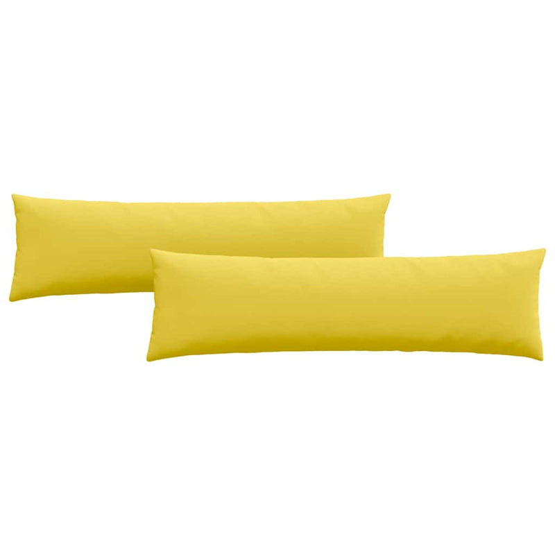 Load image into Gallery viewer, Vidaxl sofa kussens 2 pcs lichtgeel 145 x 40 cm stof

