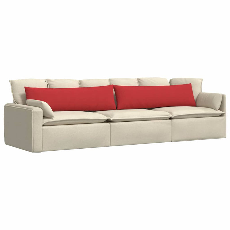 Load image into Gallery viewer, Vidaxl sofa kussens 2 pcs rood 145 x 40 cm stof
