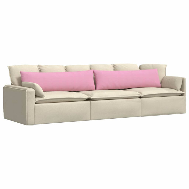 Load image into Gallery viewer, Vidaxl sofa kussens 2 pcs roze 145 x 40 cm stof
