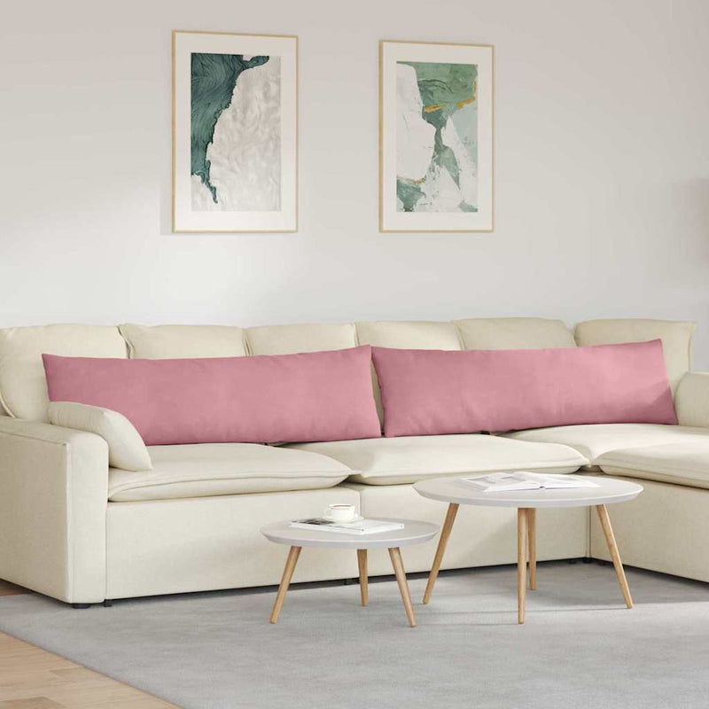 Load image into Gallery viewer, Vidaxl sofa kussens 2 stuks roze 145 x 40 cm cordstof

