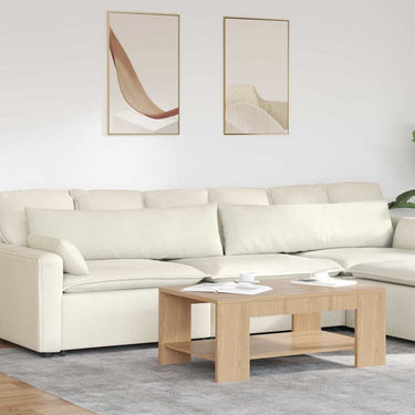 Vidaxl sofa kussens 2 stuks crème 145 x 40 cm cordstof
