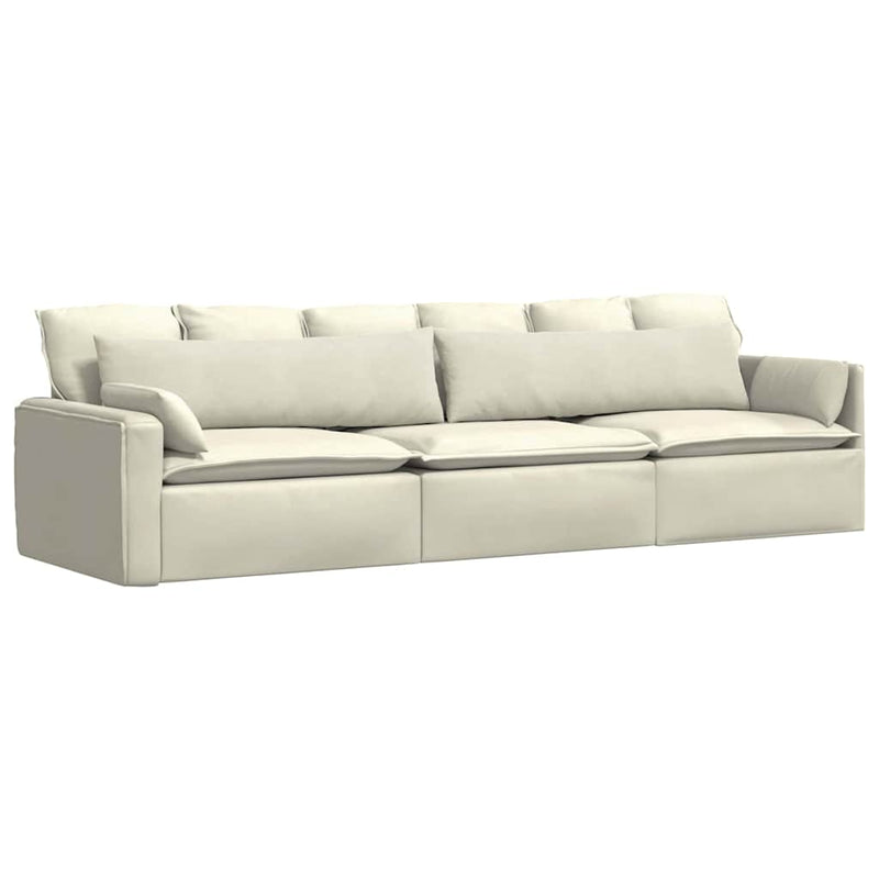 Load image into Gallery viewer, Vidaxl sofa kussens 2 stuks crème 145 x 40 cm cordstof

