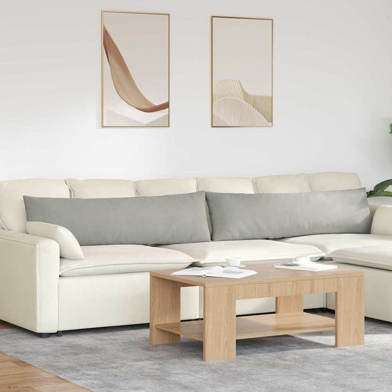 Load image into Gallery viewer, Vidaxl sofa kussens 2 stuks lichtgrijs 145 x 40 cm stof
