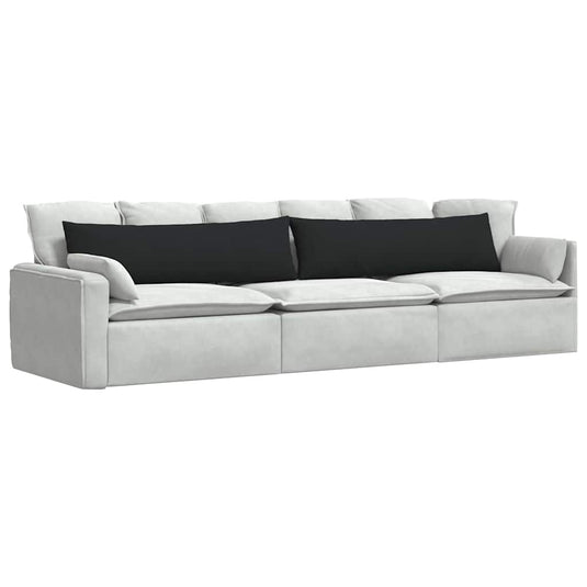Vidaxl sofa kussens 2 stuks zwart 145 x 40 cm stof