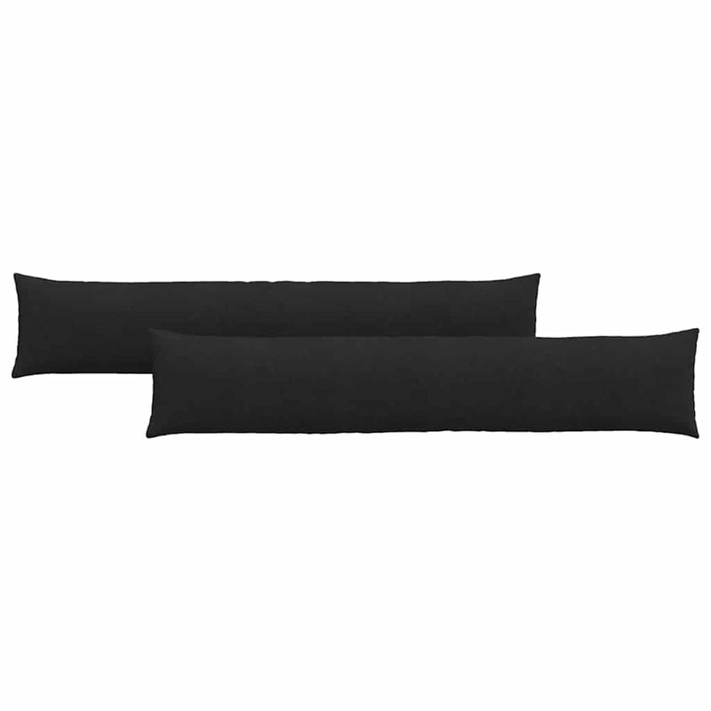 Load image into Gallery viewer, Vidaxl sofa kussens 2 pcs zwart 200 x 40 cm stof
