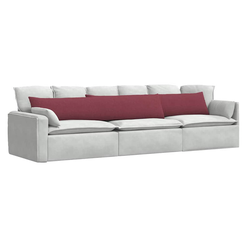 Load image into Gallery viewer, Vidaxl sofa kussens 2 pcs wijnrood 200 x 40 cm stof
