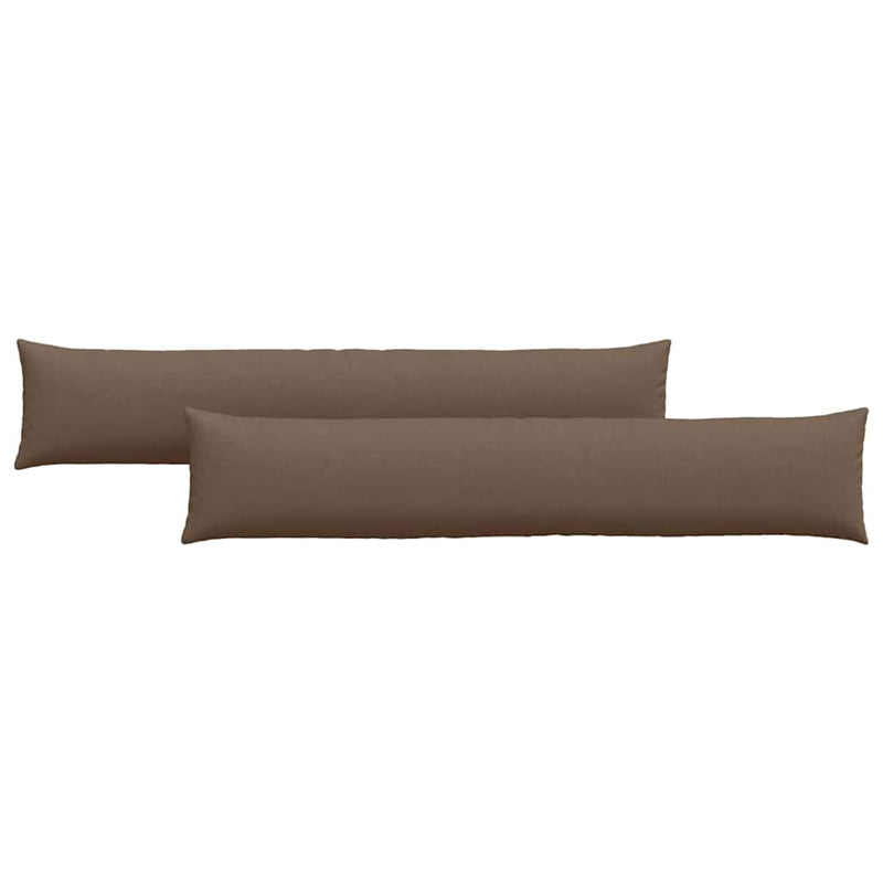 Load image into Gallery viewer, Vidaxl sofa kussens 2 pcs bruin 200 x 40 cm stof
